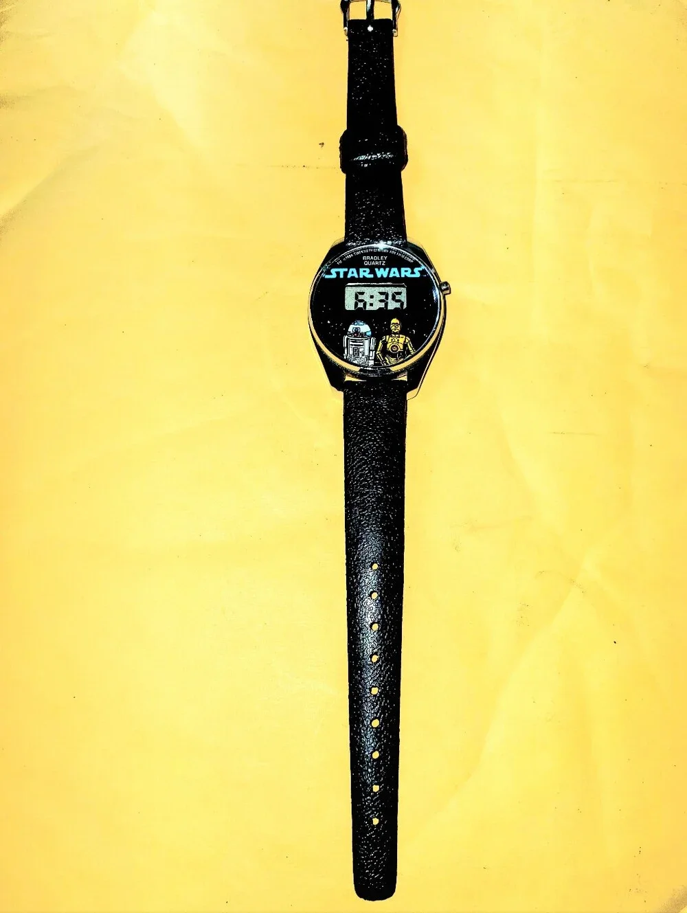 Vintage 1980 Star Wars Bradley Quartz Digital LCD Watch R2-D2 C-3PO Works Great!